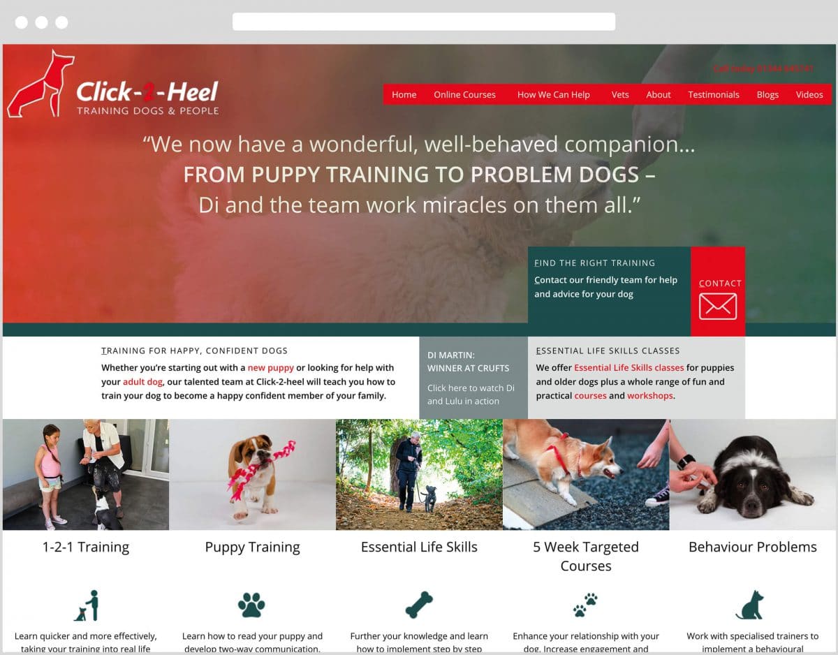 Web Design Bedfordshire - Click-2-Heel Website Build