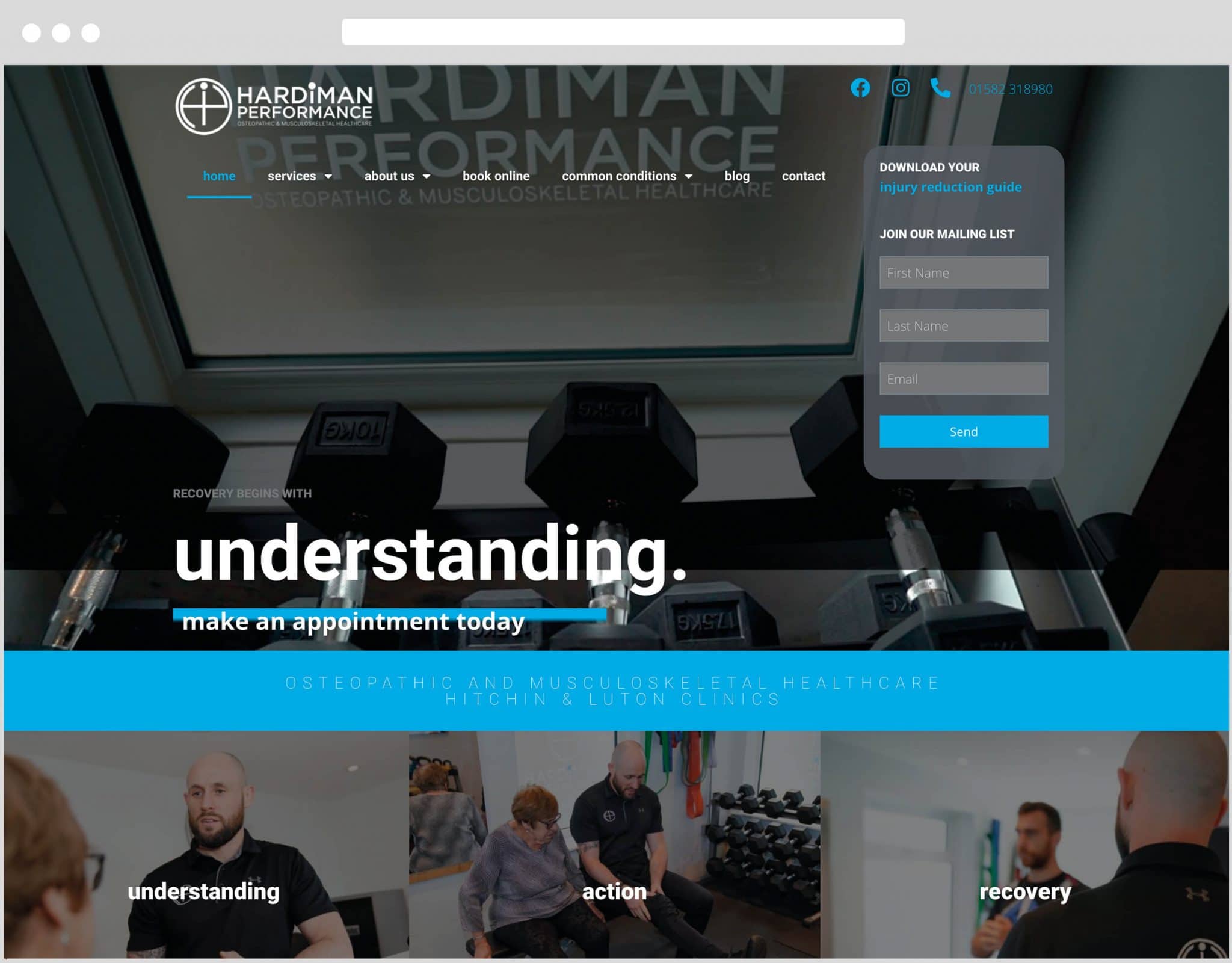 Web Design Bedfordshire - Hardiman Performance Website Build